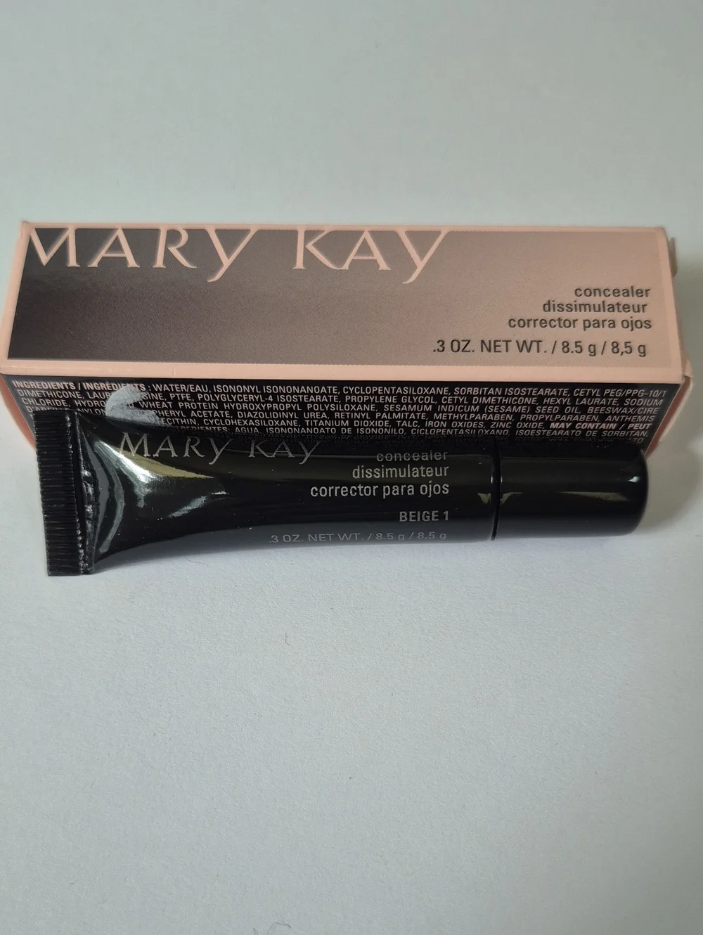 Mary Kay Concealer Beige 1 Full Size Tube 0.3 oz MPN 023469 Makeup Corrector